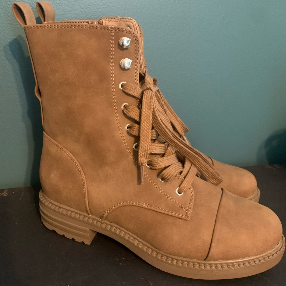 Brown Combat Boots